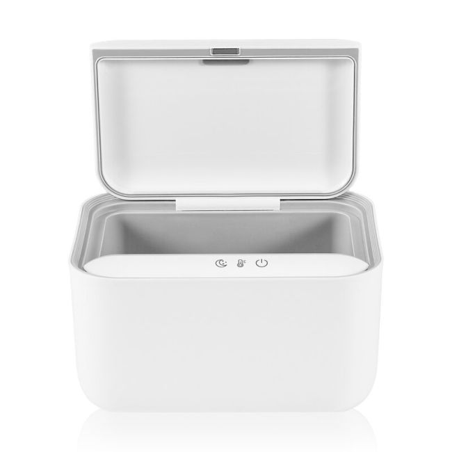 Incalzitor servetele umede, Lionelo, Babybliss, Cu 3 setari de temperatura, Loc suficient pentru un intreg pachet de servetele umede, Panou de control cu ecran tactil, Fara BPA, White BYNLOC-BABYBLISS