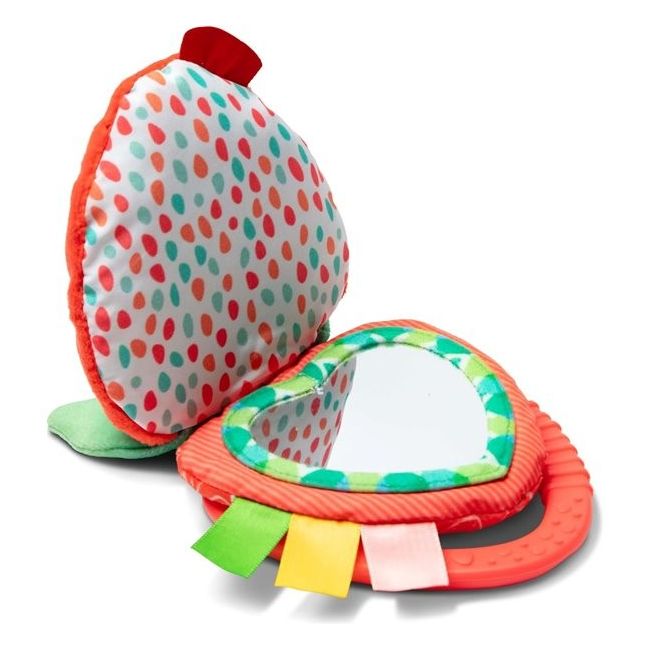 Jucarie multisenzoriala pentru bebelusi capsunica, 18 cm - okemd50742