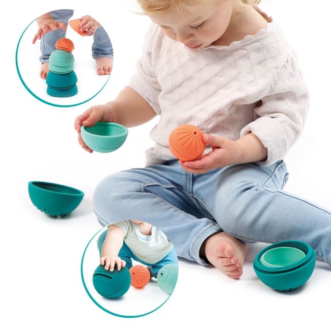 LUDI Set de mingi din silicon Ball in Ball DNBLUD30147
