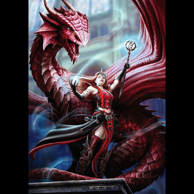 PUZZLE TREFL 1000 PREMIUM PLUS FANTASY VRAJITOAREA SCARLET SI DRAGONUL VIV10902