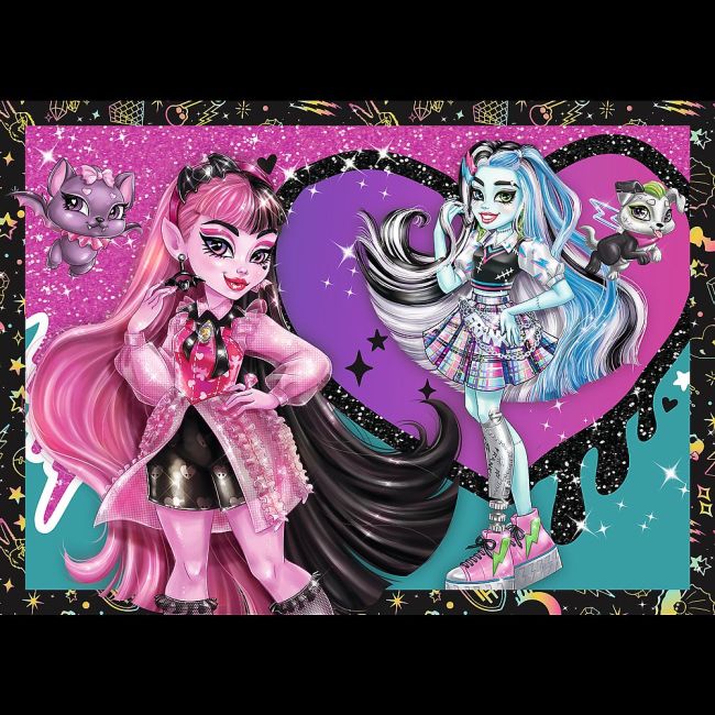 PUZZLE TREFL 4IN1 MONSTER HIGH O ZI ELECTRIZANTA VIV34655