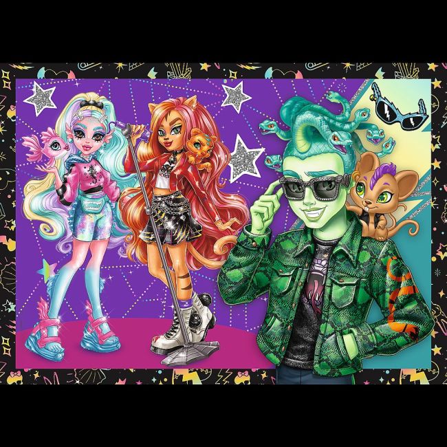 PUZZLE TREFL 4IN1 MONSTER HIGH O ZI ELECTRIZANTA VIV34655