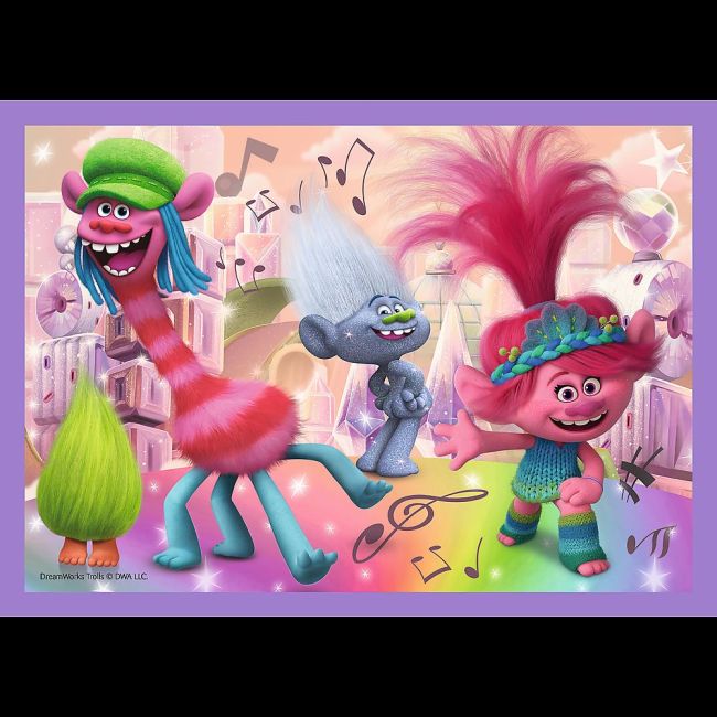 PUZZLES 4IN1 TROLII AVENTURILE TROLILOR COLORATI VIV34622