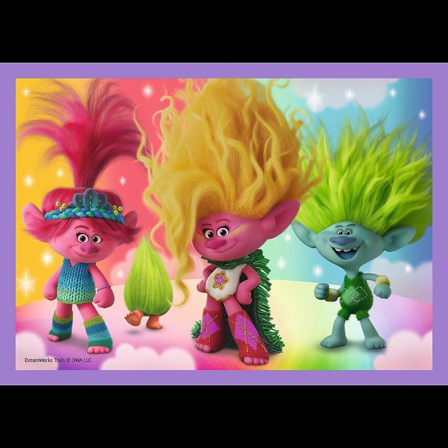 PUZZLES 4IN1 TROLII AVENTURILE TROLILOR COLORATI VIV34622