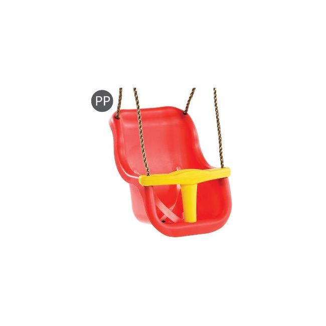 Leagan Baby Seat LUXE Culoare: Rosu/Galben, franghie: PP 10 - KB131.001.001.001