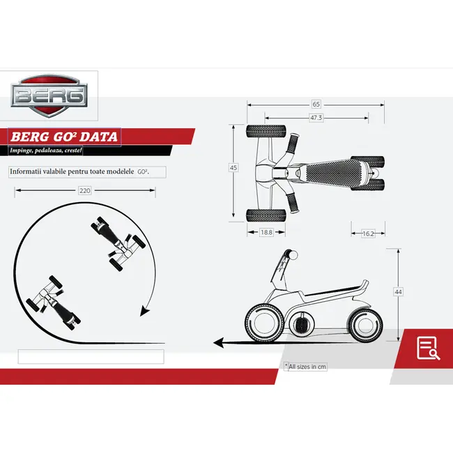 Kart BERG GO 2 Albastru