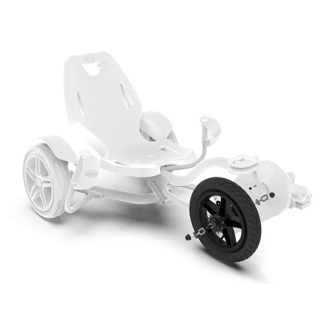 Roata neagra 12.5x2.25-8 slick + BFR-Hub