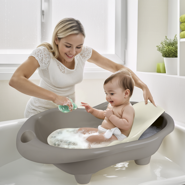 Cadita cu suport anatomic hippo - gri