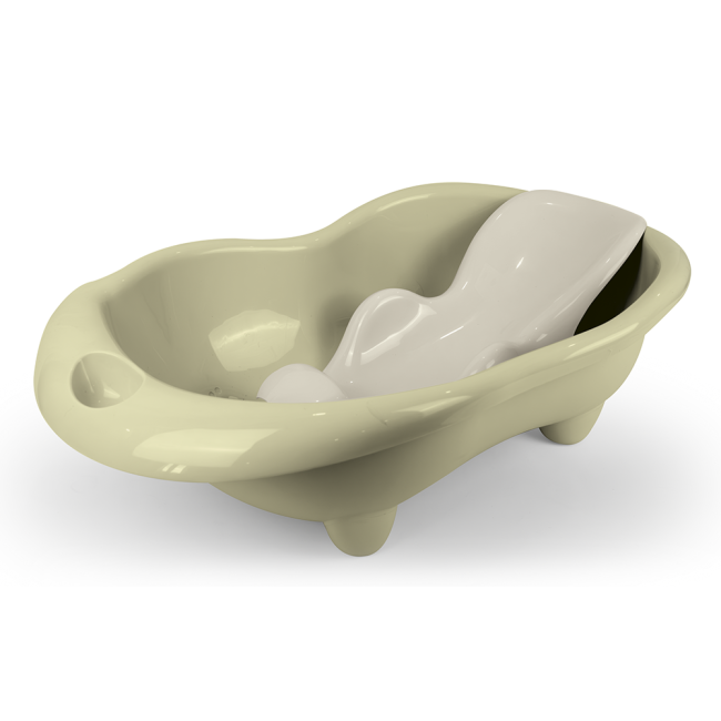 Cadita cu suport anatomic hippo - verde eco