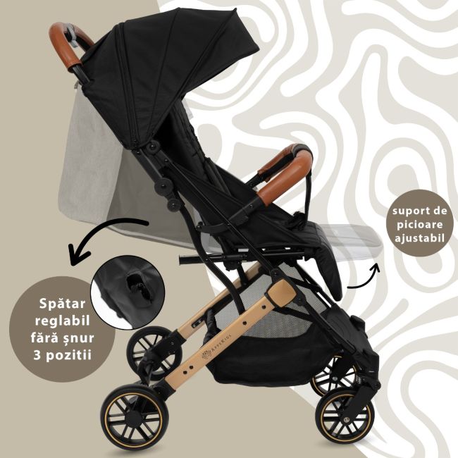 Carucior Sport AppeKids Travel, Ultracompact, Tip Troller - Black KRTAK275909