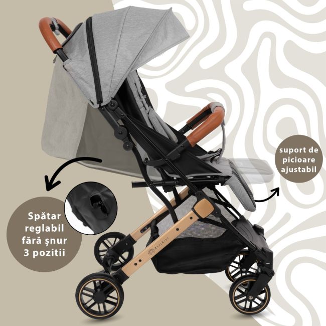 Carucior Sport AppeKids Travel, Ultracompact, Tip Troller - Grey KRTAK275916