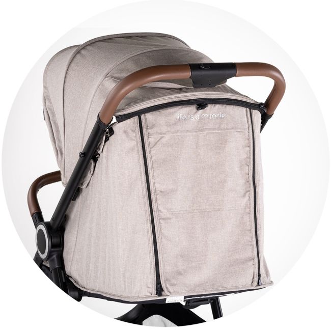Carucior sport chipolino ultera cu husa picioare tiramisu hublkul02503tr