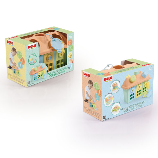Joc sortare - casuta pastel cu chei