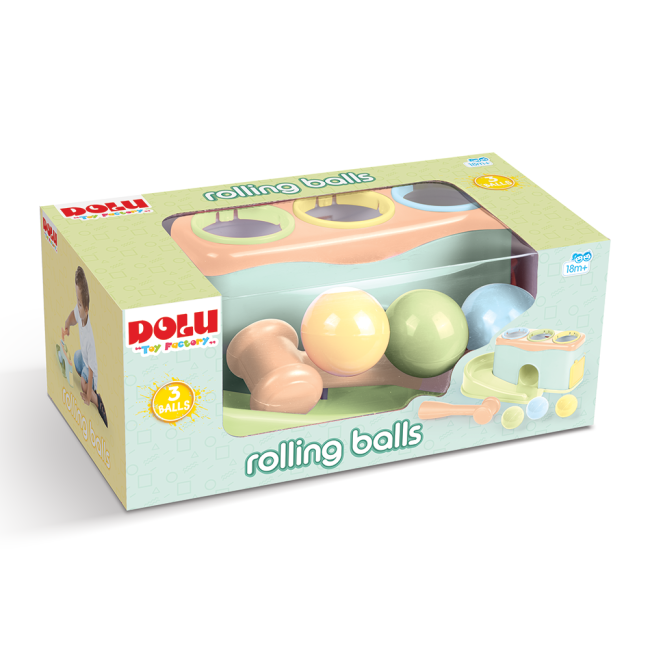 Jucarie dexteritate - cursa bilutelor - pastel