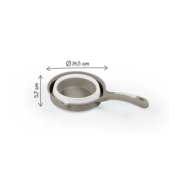 Set 3 in 1 cu cadita pliabila - gri