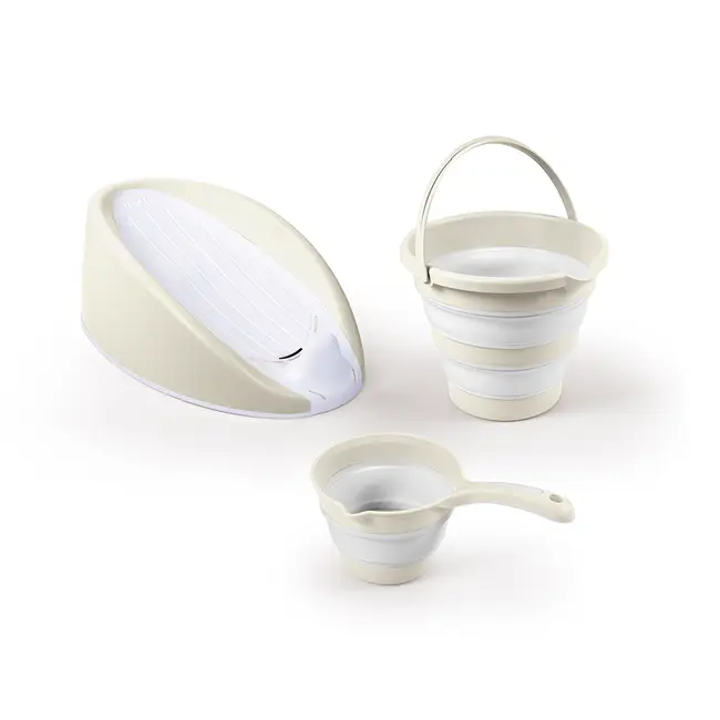 Set 3 in 1 cu suport anatomic pentru cadita - bej