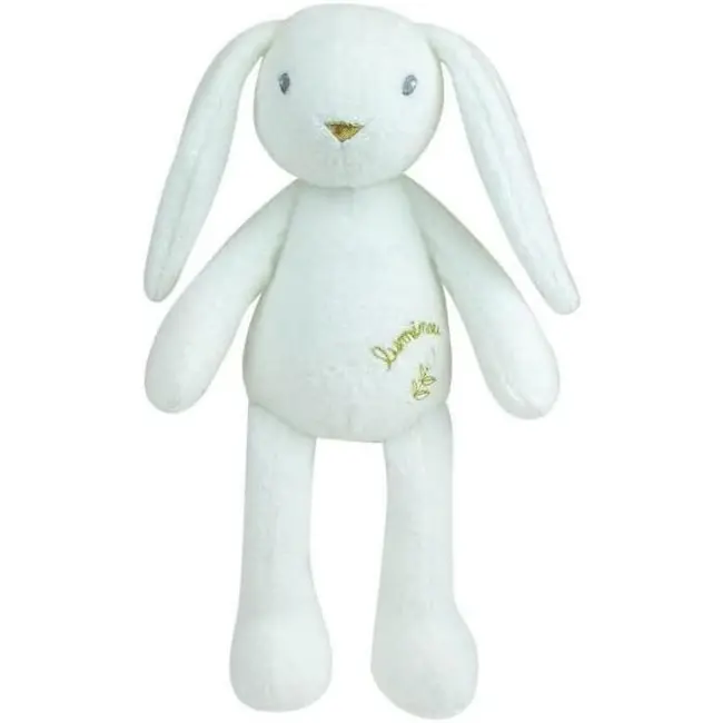 Jucarie plus jemini fosforescenta 30cm iepure luminou alb je040743