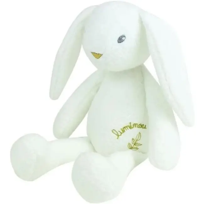 Jucarie plus jemini fosforescenta 30cm iepure luminou alb je040743