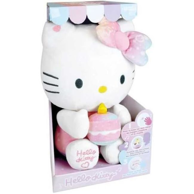 Jucarie plus jemini zi de nastere cu activitati 26 cm hello kitty je024404