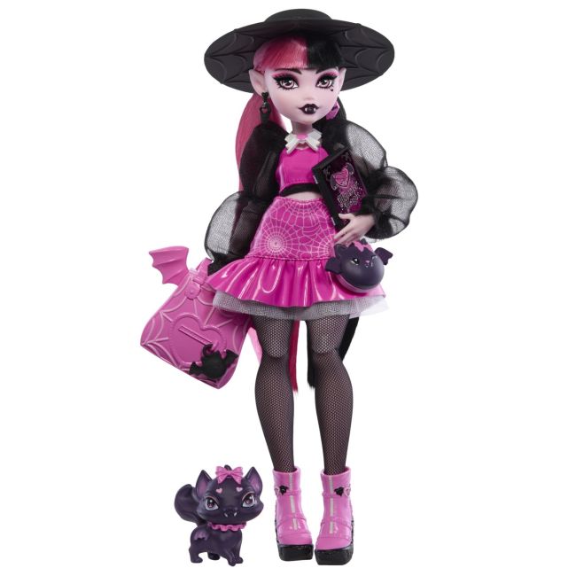 MONSTER HIGH PAPUSA DRACULAURA SI ANIMALUTUL COUNT FABULOUS VIVMTHRP64