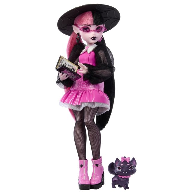 MONSTER HIGH PAPUSA DRACULAURA SI ANIMALUTUL COUNT FABULOUS VIVMTHRP64