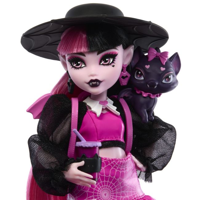 MONSTER HIGH PAPUSA DRACULAURA SI ANIMALUTUL COUNT FABULOUS VIVMTHRP64