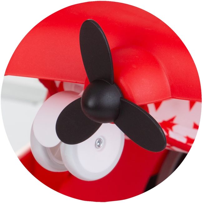 Premergator chipolino airplane 3 in 1 red hubprap02401re