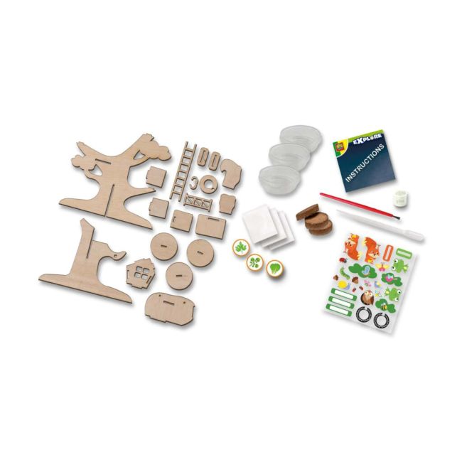 Set creativ casuta cu gradina din copac sa25202