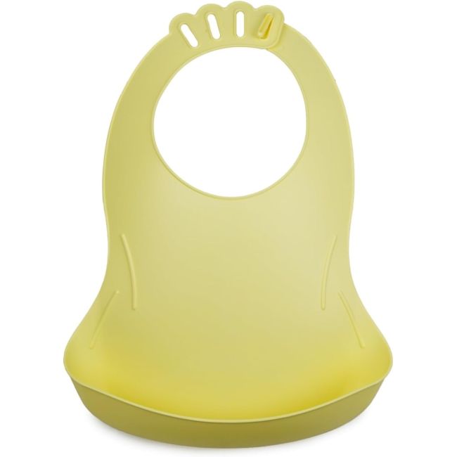 THERMOBABY Baveta pentru bebelusi cu sistem colector al hranei CITRON DNBTHE158007