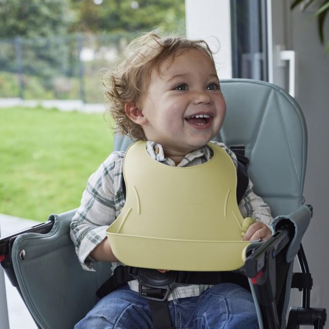 THERMOBABY Baveta pentru bebelusi cu sistem colector al hranei CITRON DNBTHE158007