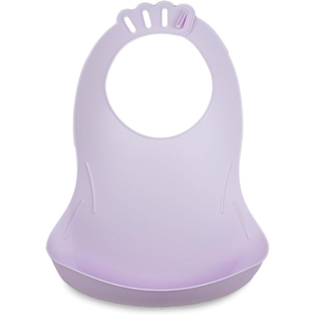 THERMOBABY Baveta pentru bebelusi cu sistem colector al hranei LILAS DNBTHE158020