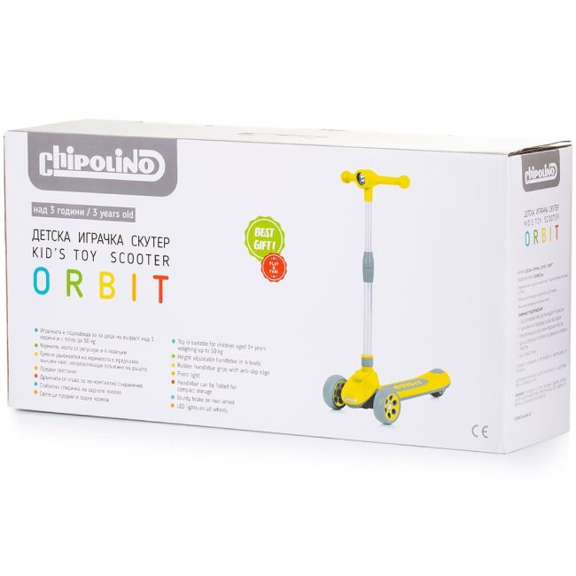 Trotineta chipolino orbit yellow hubdsorb0236ye