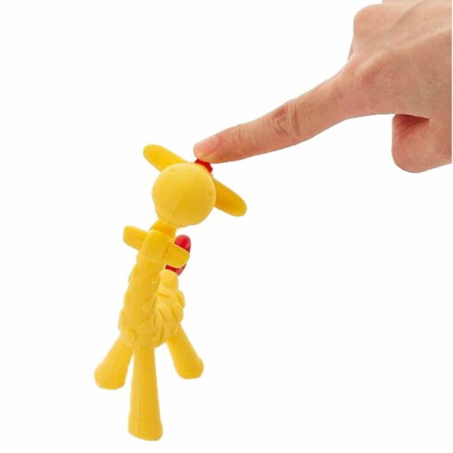 Jucarie de dentitie, Bocioland, Amelioareaza gingiile dureroase, Design ergonomic, Fara BPA, 0 luni+, Giraffe Yellow/Brown BYNBL805