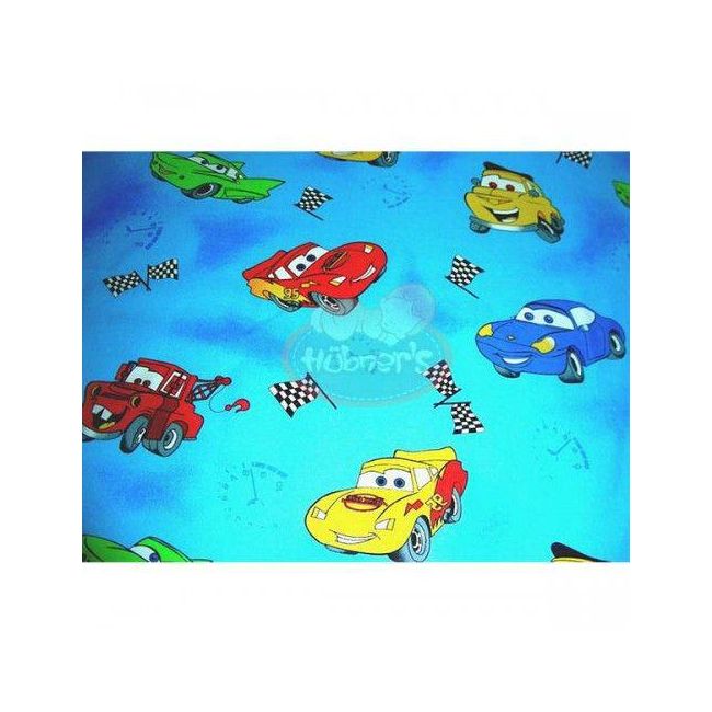 Lenjerie patut hubners cars 4 piese albastru hublenhc4a