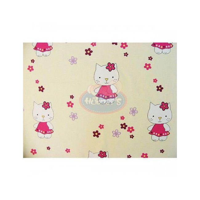 Lenjerie patut hubners kitty floricele 4 piese crem hublenhkf4c