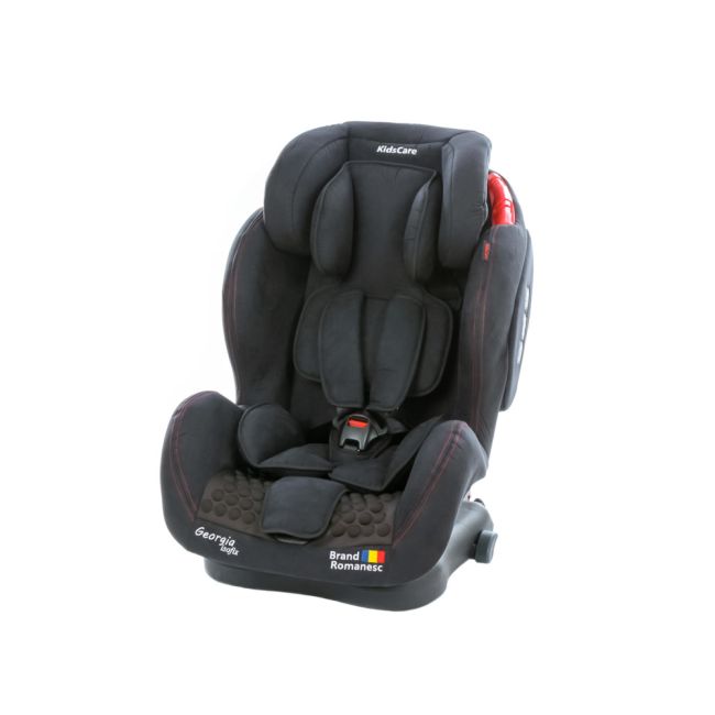 Scaun auto Georgia cu Isofix si Top Tether Negru KidsCare SUPkc_georgia_negru