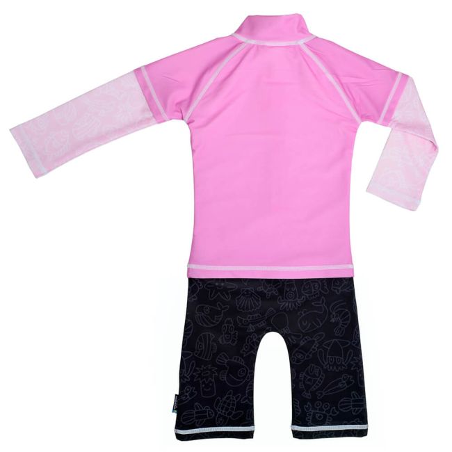 Costum de baie Pink Ocean marime 86- 92 protectie UV Swimpy SUPswimpy 34-OC6001P