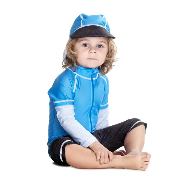 Costum de baie Blue Ocean marime 98- 104 protectie UV Swimpy SUPswimpy 34-OC6002B