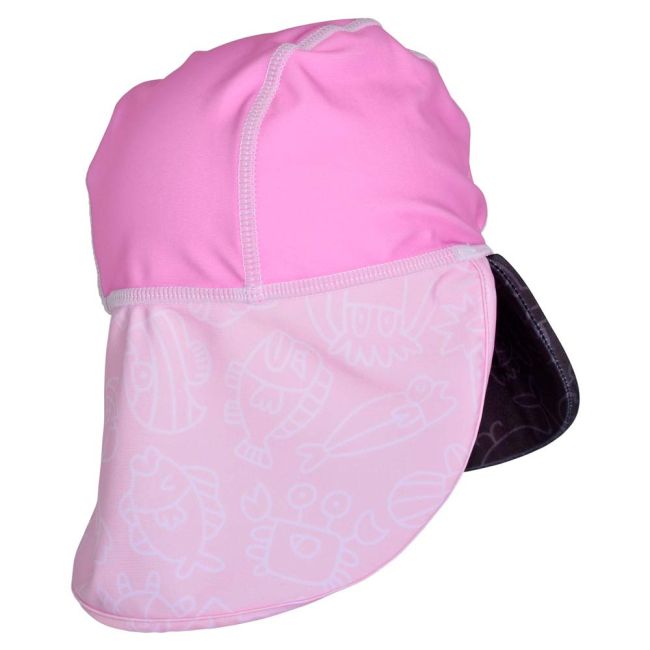 Sapca copii Pink Ocean 1-2 ani protectie UV Swimpy SUPswimpy 34-OC9003P
