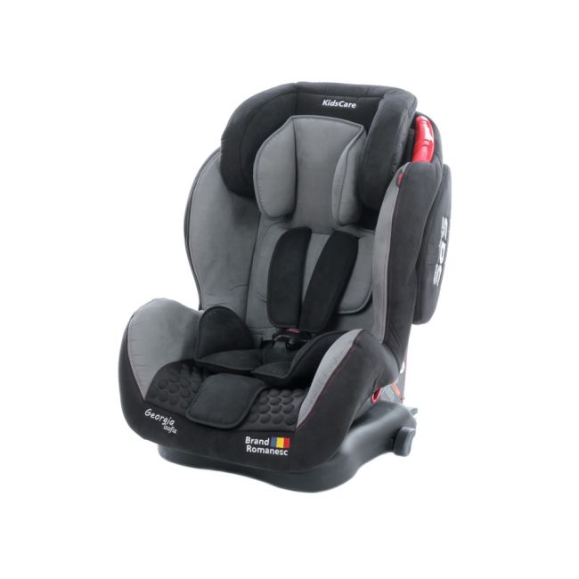 Scaun auto Georgia cu Isofix si Top Tether Gri KidsCare SUPkc_georgia_gri