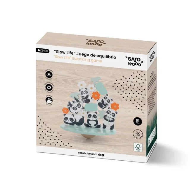 Joc De Echilibru Din Lemn,   Slow Life  , Saro Baby Pjb3348