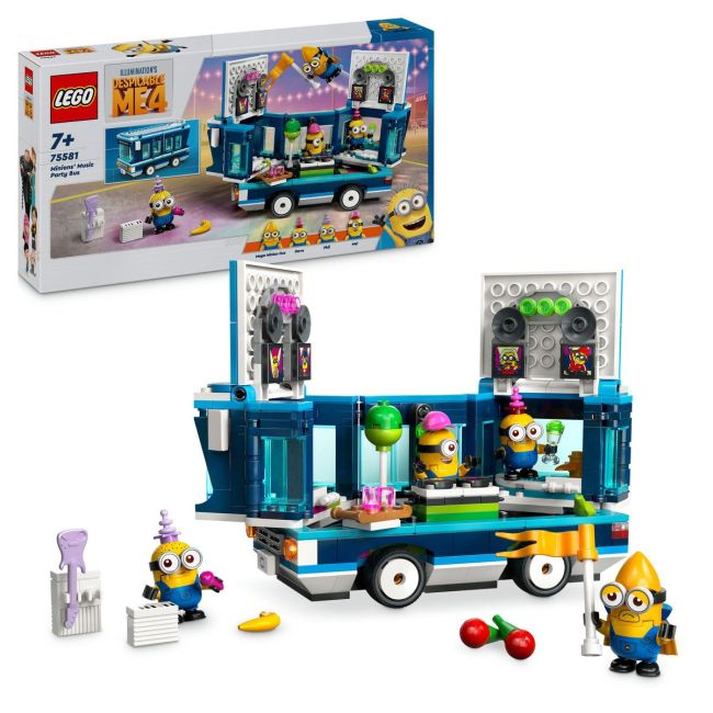 LEGO DESPICABLE ME4 AUTOBUZUL DE PETRECERE AL MINIONILOR 75581 VIVLEGO75581