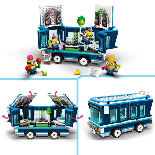 LEGO DESPICABLE ME4 AUTOBUZUL DE PETRECERE AL MINIONILOR 75581 VIVLEGO75581