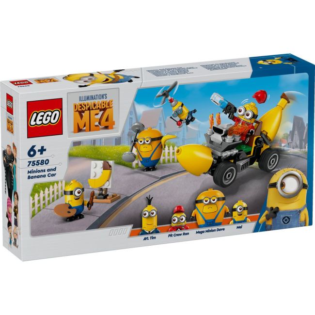 LEGO DESPICABLE ME4 MINIONII SI MASINA BANANA 75580 VIVLEGO75580