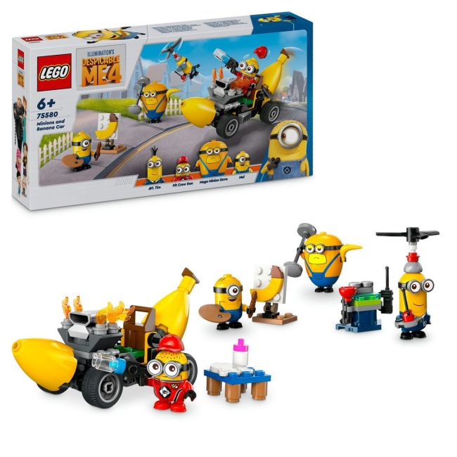 LEGO DESPICABLE ME4 MINIONII SI MASINA BANANA 75580 VIVLEGO75580