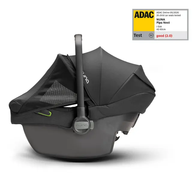 Nuna - scoica auto i-size pipa next caviar, nastere - 83 cm, testata adac bbbcs10218cvrgl