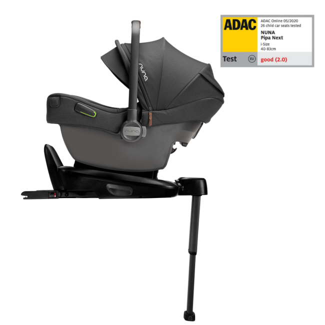 Nuna - scoica auto i-size pipa next caviar, nastere - 83 cm, testata adac bbbcs10218cvrgl