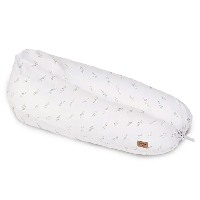 Perna Pentru Gravide Si Alaptare, Husa Detasabila Din Bumbac 100%, 190 Cm, Spring Cottage Hunter Green Pjb28sc50-045