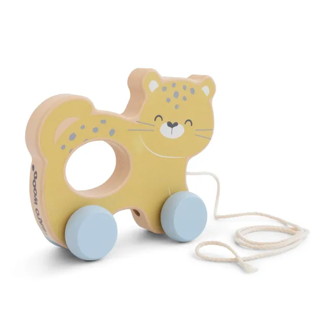 Pull Along Animal Ghepard, Jucarie De Tras Pjb33282