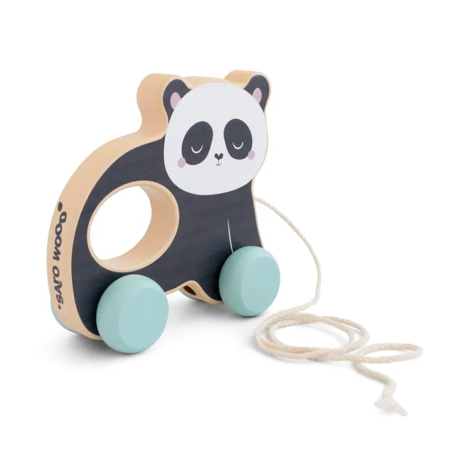 Pull Along Animal Panda, Jucarie De Tras Pjb33281
